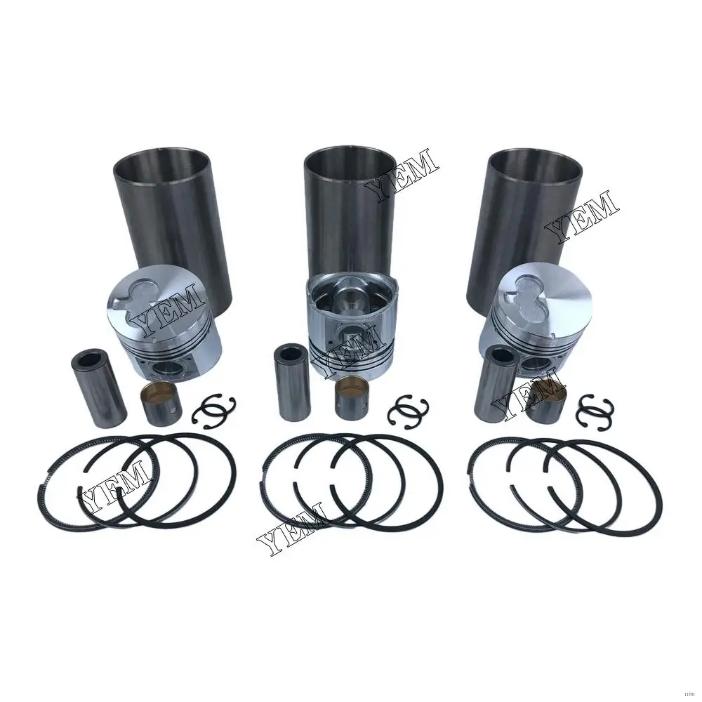 3KR1 Cylinder Liner Kit With Piston Rings Set Cylinder Sleeve for Isuzu