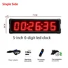 Red- 5 inch digit (single side)