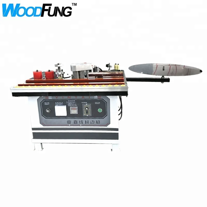 MY08 ПВХ деревянный шпон, изогнутый ручной Кромкооблицовочный станок