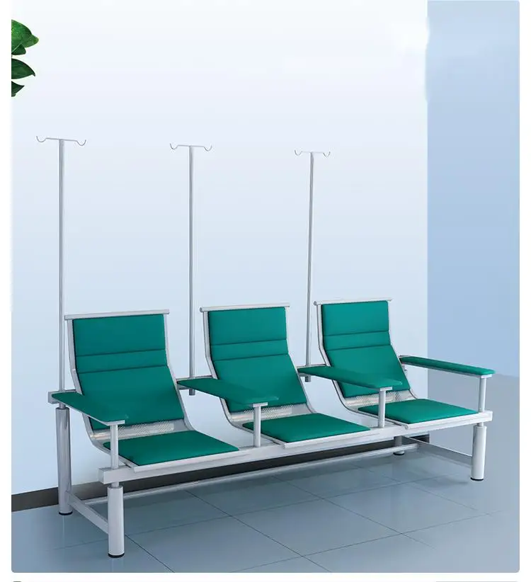 NEWOUYA Half Lying Infusion Portable Hospital Recliner Chair Bed, Hospital Equipment Height Adjustable