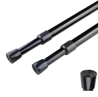 Details about   2 Metal Tension Rod Short Spring Curtain Expandable Telescopic Rotate Tube Pole 