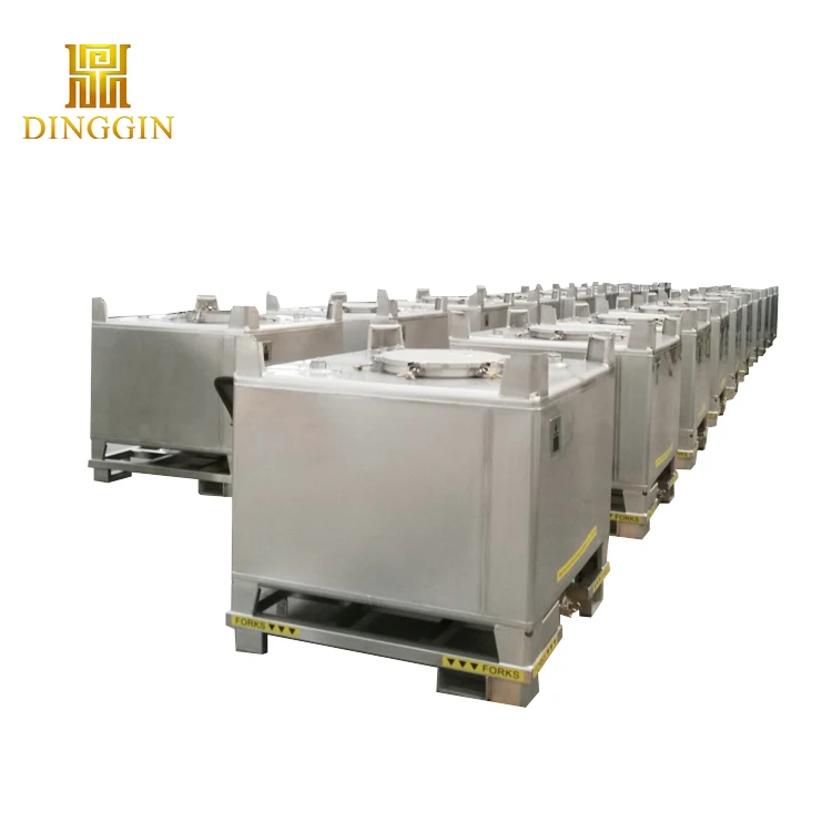Factory Direct 1000L SS304 IBC Tank High Quality Customized Stainless Steel for Liquid Storage Good for Food & Chemicals