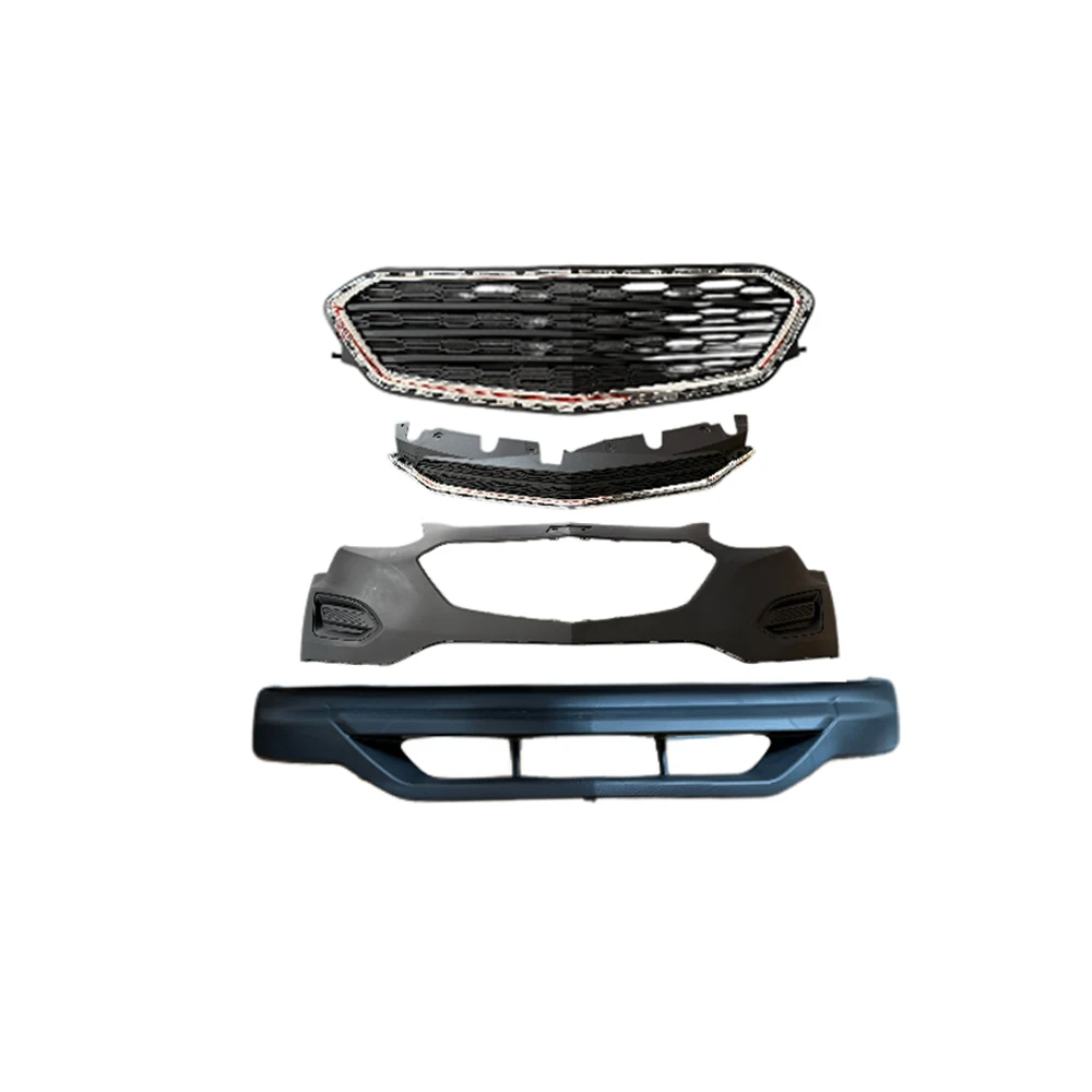 Conjunto de parachoques delantero KEBEL, estilo fábrica LS, sin lámpara antiniebla, piezas de carrocería de reemplazo preimprimadas para Chevrolet Equinox (2016-2017).