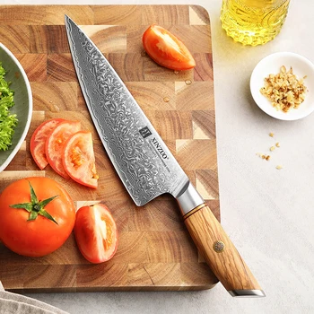 HEZHEN 8.5 Inches Chef Knife Professional 110 Layers Damascus Super St –  HEZHEN CUTLERY