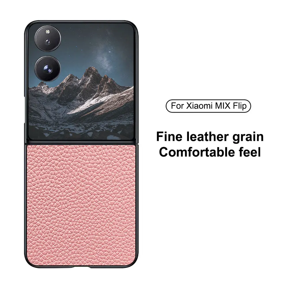 Laudtec Sjk709 Leather Grain Mobile Phone Case Simple Business Skin Friendly Luxury Colourful Anti Scratch For Xiaomi Mix Flip factory