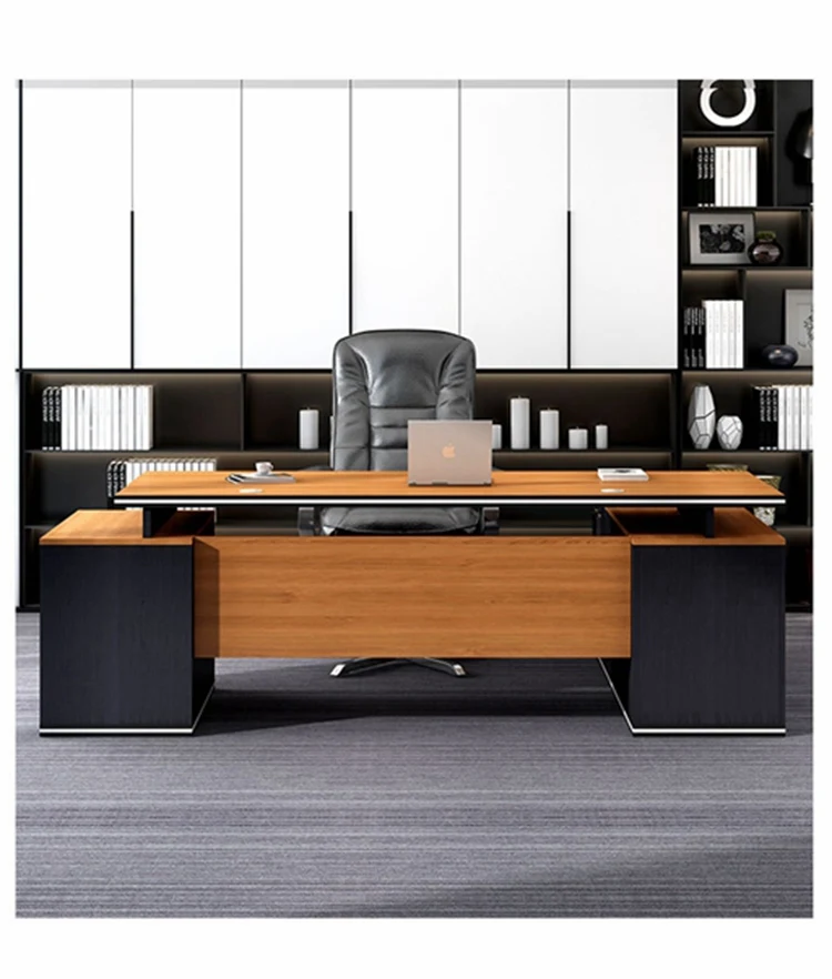 High End Office Furniture Luxury Executive Boss Office Desk L Shaped