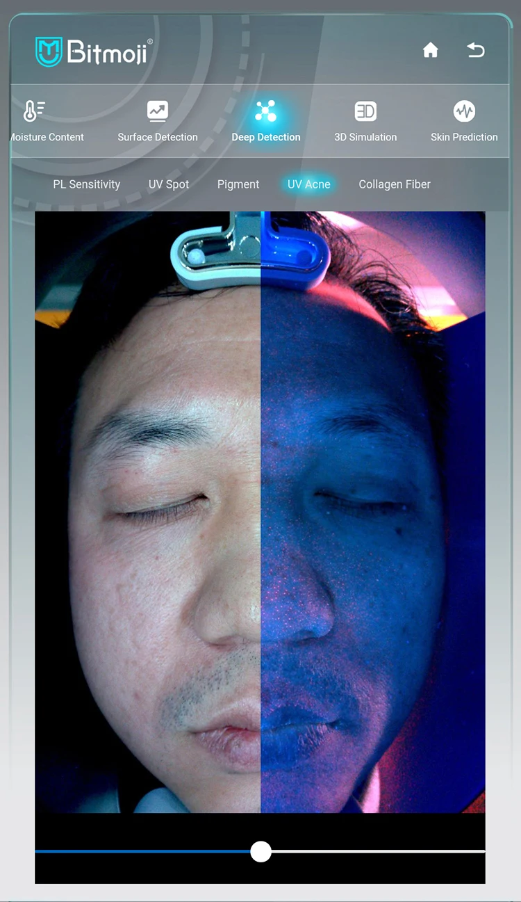 Magic MAX WiFi-Connected Facial Analyzer Intelligent LED Light Skin Testing Instrument for Beauty Salons for Foreign Trade