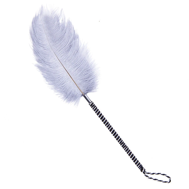 feather white feather flirting whip sex toys flirt soft flogger
