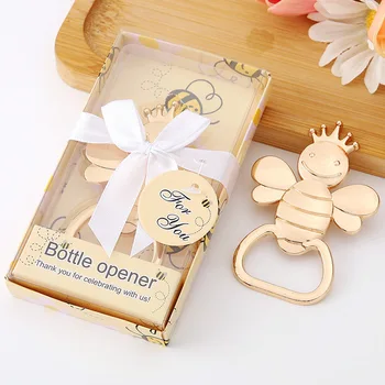 Bridal Birthday Party Favor Baby Shower Return Gift Unique Bee Bottle Opener for Guests Wedding Favor Valentine's Day Souvenirs