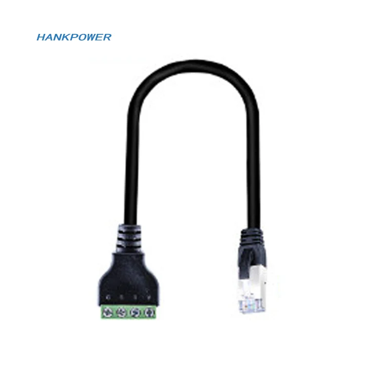 RJ45 to 4Pin Terminal Connector for Ethernet Cable - OEM
