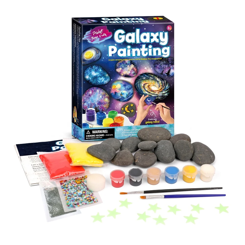 How to Make Galaxy Painted Rocks