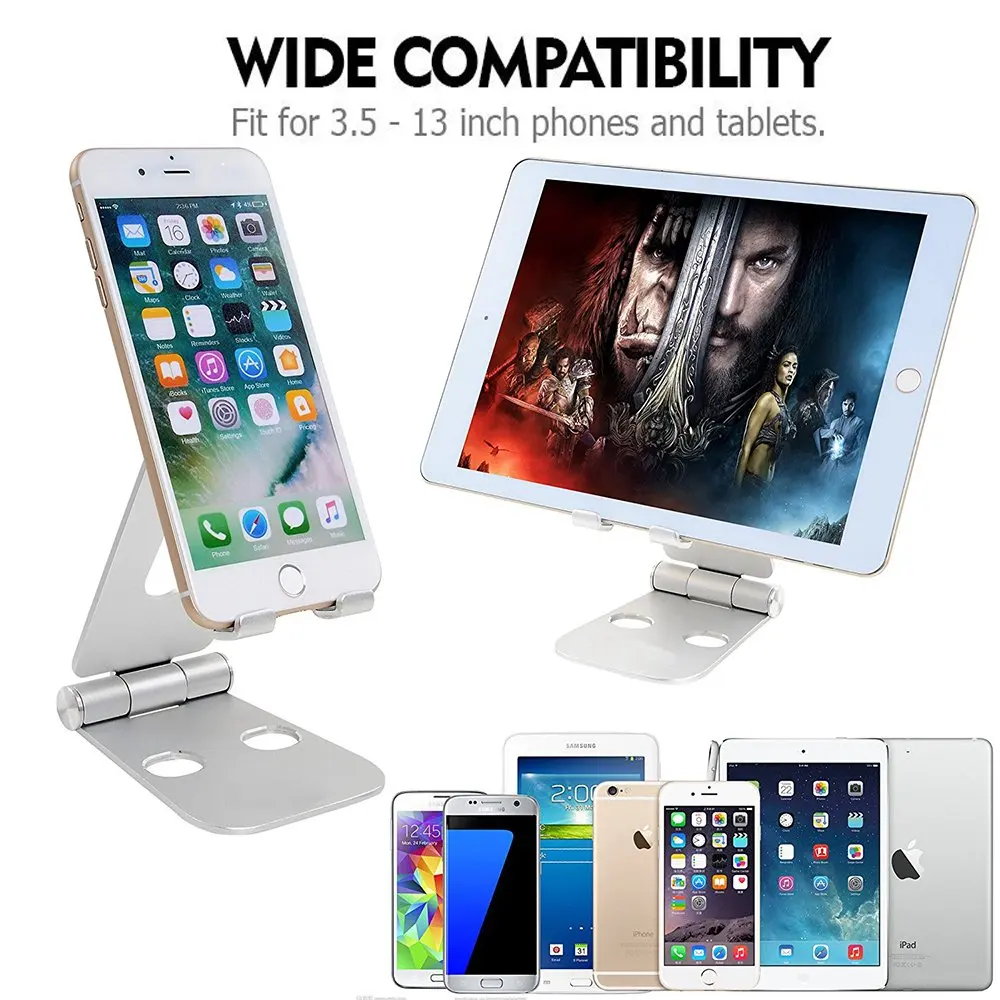 Полностью складная и регулируемая подставка для сотового телефона, подставка для смартфона, планшета, настольные аксессуары