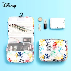 Disney Mickey Mouse Women Hand-held Makeup Bag Large Capacity Cosmetics Multifunctional Travel Portable Storage Bag