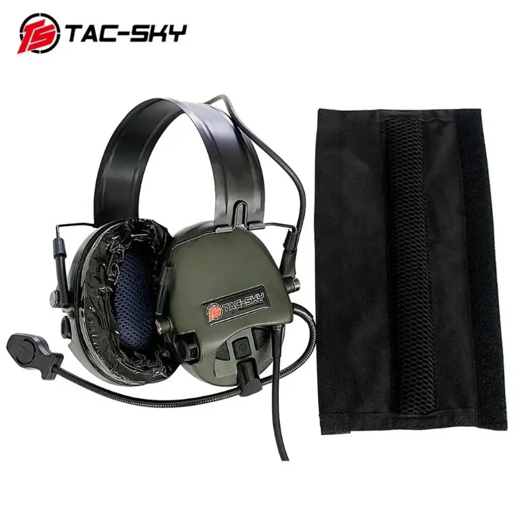 Tacsky Tactical Electronic Shooting Earmuffs Outdoor Hunting Sport