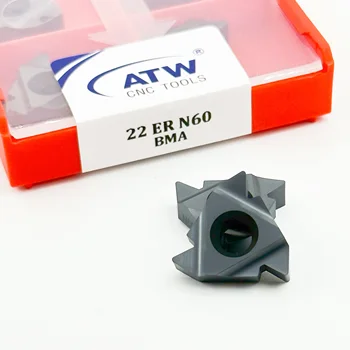 High Quality Cutter CNC Threading Inserts 22ER N60 CNC Machine Indexable Threading Lathe Holder 22ER Threading Inserts