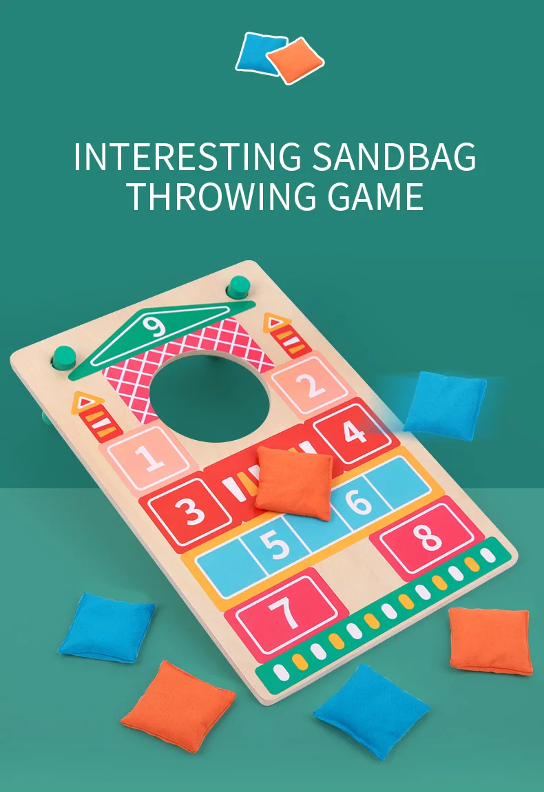 Funny Family Sandbag Throwing Game Colorful Sand Bag Throw Outdoor Play