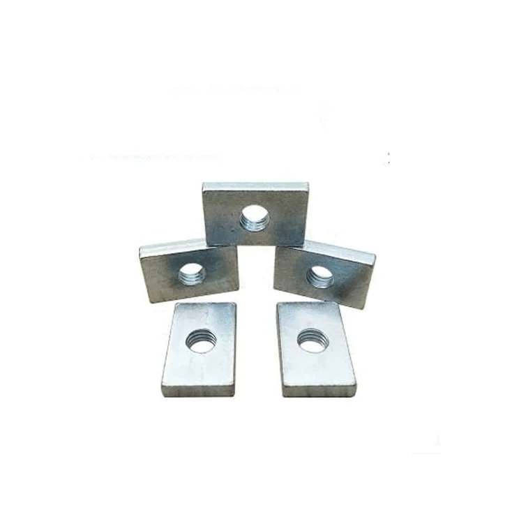 Locking Galvanized Stainless Steel Rectangular Nuts For Heavy Industry