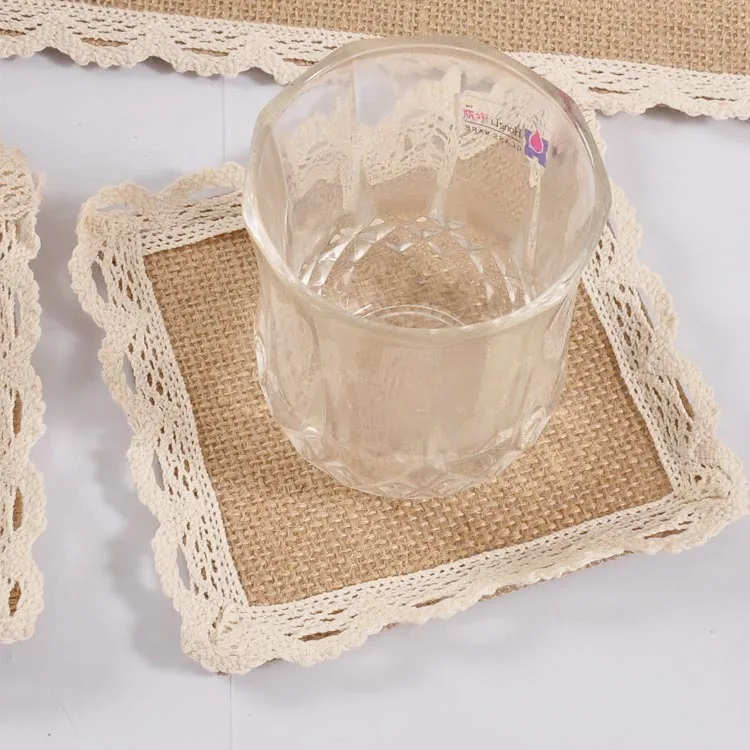 Sweet Home Collection 100 Linen Placemats For Dining Room Rectangle