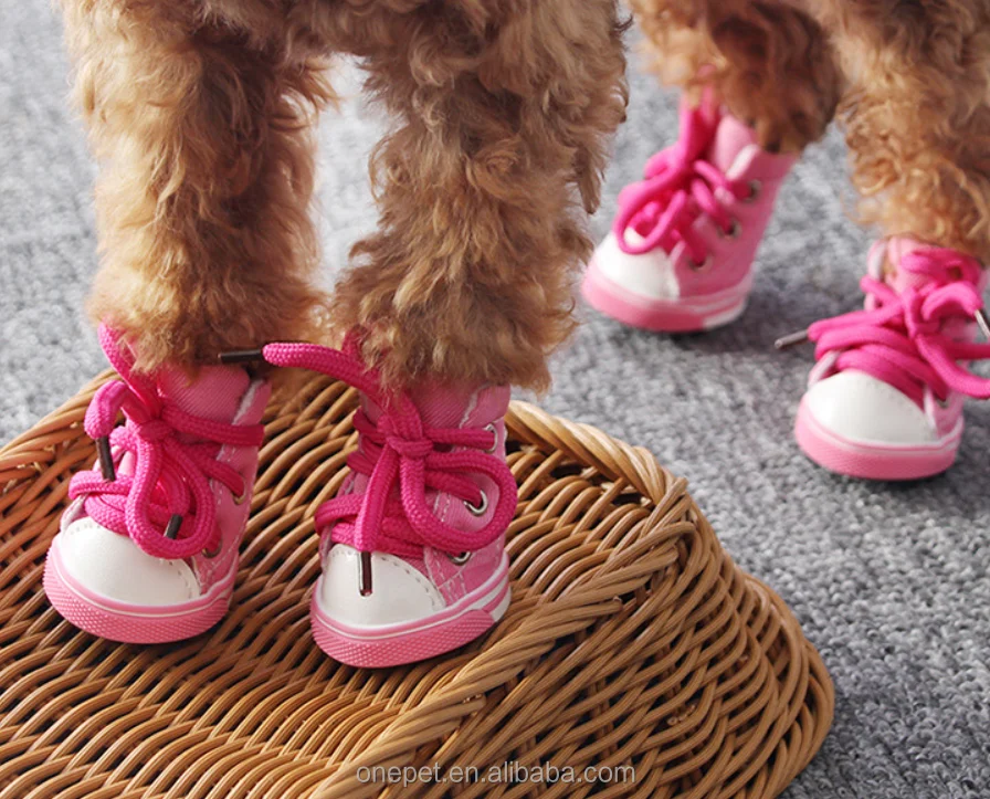 Sepatu anjing kanvas, PCS/Set, sepatu anjing peliharaan kecil lucu,  sepatu Converse anjing