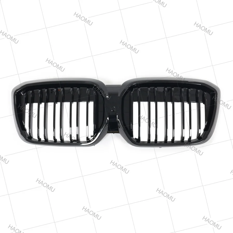 product tiypeor car gloss black double slats 3 colors grill bumper kidney mesh grille for bmw ix3 2020 2023-9