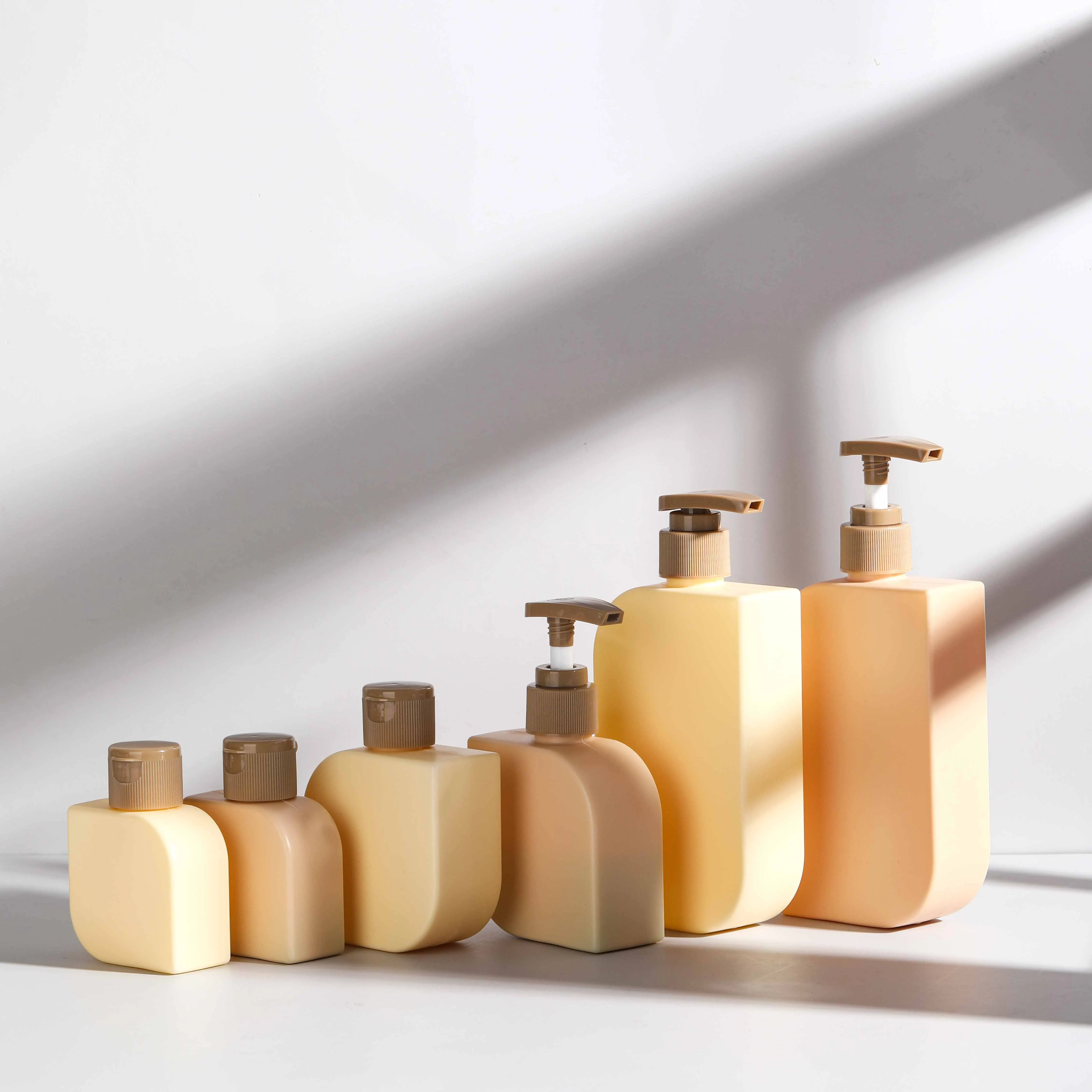 500ml 350ml 500ml Custom Design Soft Touch Biodegradable Packaging Body Lotion Shampoo Bottle