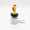 Screaming chicken sound-activating button