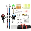 Foreign trade set with blue and red double poles