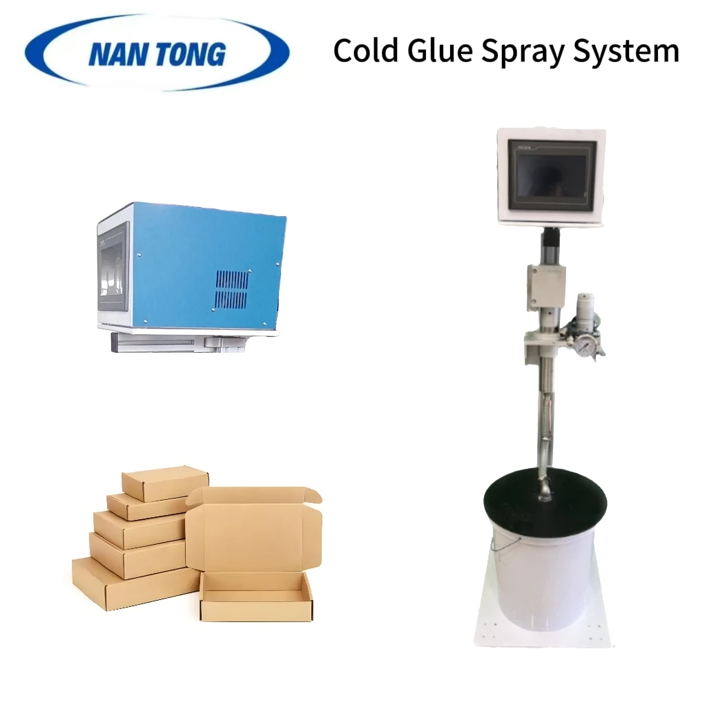 Automatic Pre-Cold Carton Box Folder Gluer New Colu Glue Spraying System