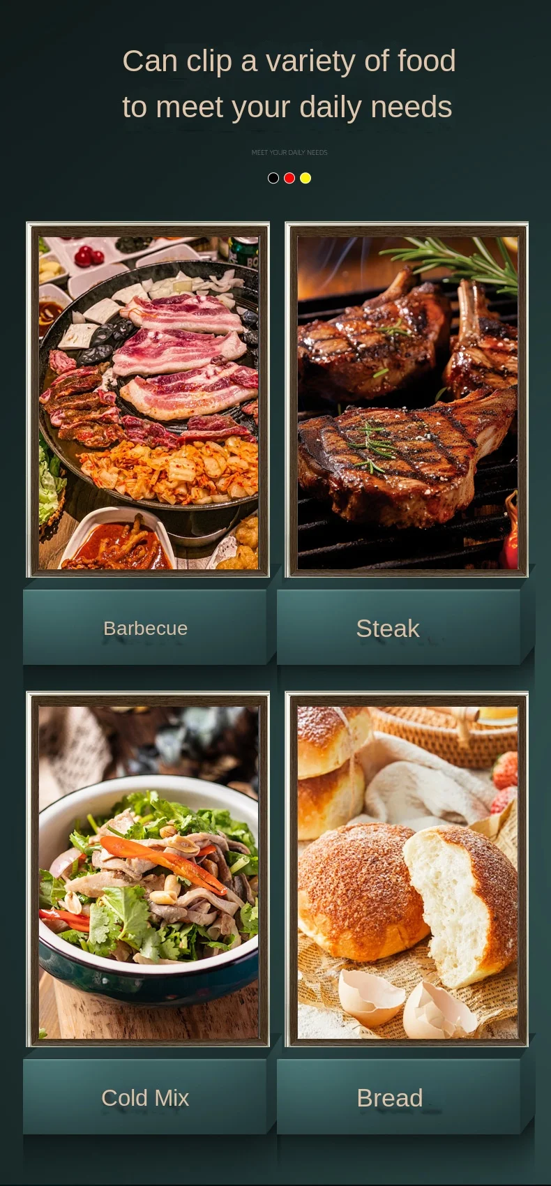 316L Stainless Steel Korean Style Kitchen Food Cooking Steak Buffet Tongs Small BBQ Metal Clip Anti-Scalding Barbecue Tool