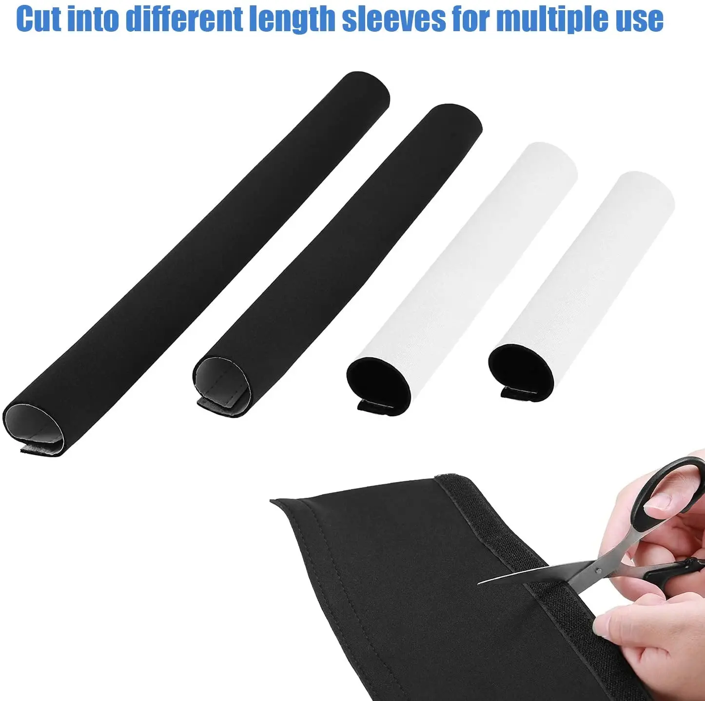 Reversible Black & White Cable Management Sleeves Neoprene Cable Organizer  Wrap Flexible Cord Cover Wire Hider - China Cable Management Sleeve,  Neoprene Cable Management Sleeve