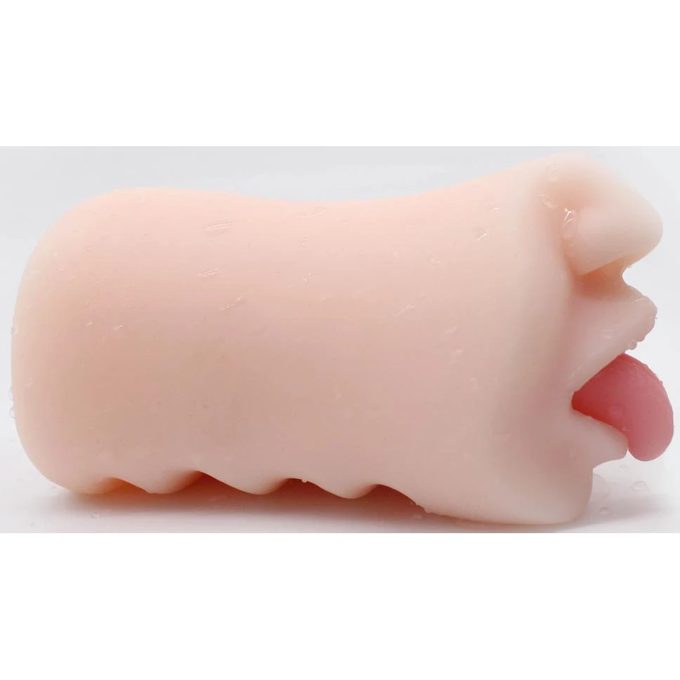 Realistic Male Masturbator with Realistic Textured Mouth Vagina,Lifelike  Sex Toy with Face and Teeth, Deep Throat Oral for Men