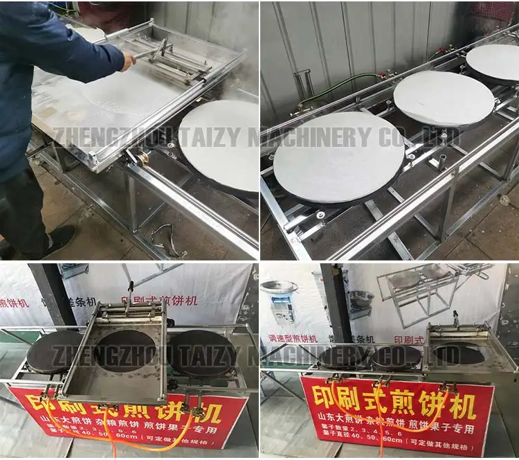 Automatic Pancake Machine Dosa Machine Stainless Steel Bread Crepe Making Machine