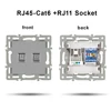 RJ45 socket and RJ11 socket