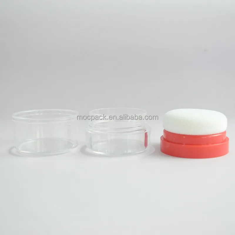 product portable mini mushroom 5g 8g blush hairline powder jar loose powder packaging container with sponge-28