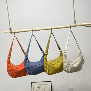 2026 New Large Capacity Lightweight Nylon Custom logo Ladies Sport Shoulder Bags Women's Chest Sling Bags Fanny Packs