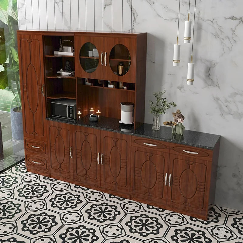 2022 New Customization Mdf Particle Board Kitchen Cabinet PVC Modern Kitchen Cabinet with Precut Granite Countertops