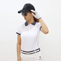 Новая женская рубашка-поло для гольфа, модная спортивная одежда, одежда для гольфа PLAYEAGLE из 100 полиэстера