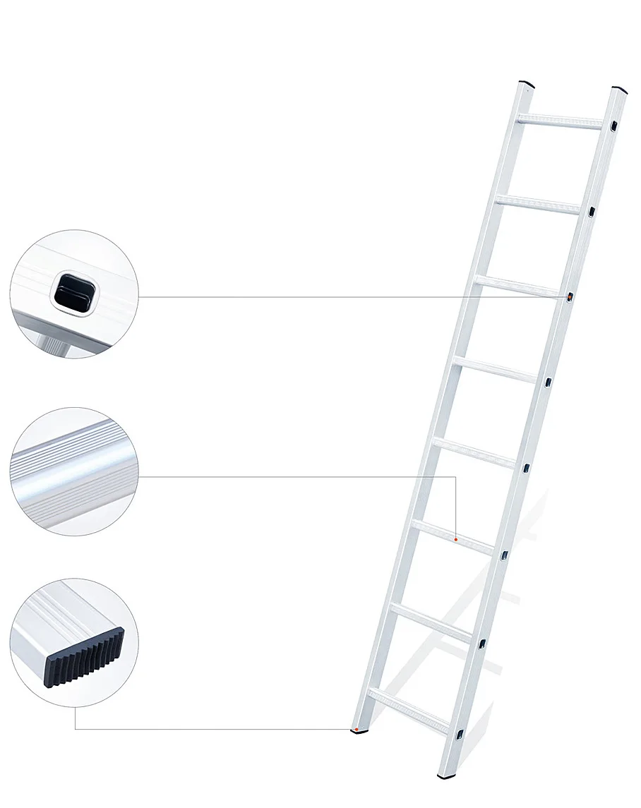 Extension Ladder Aluminium Step Ladder 20ft,Multifunctional Herringbone