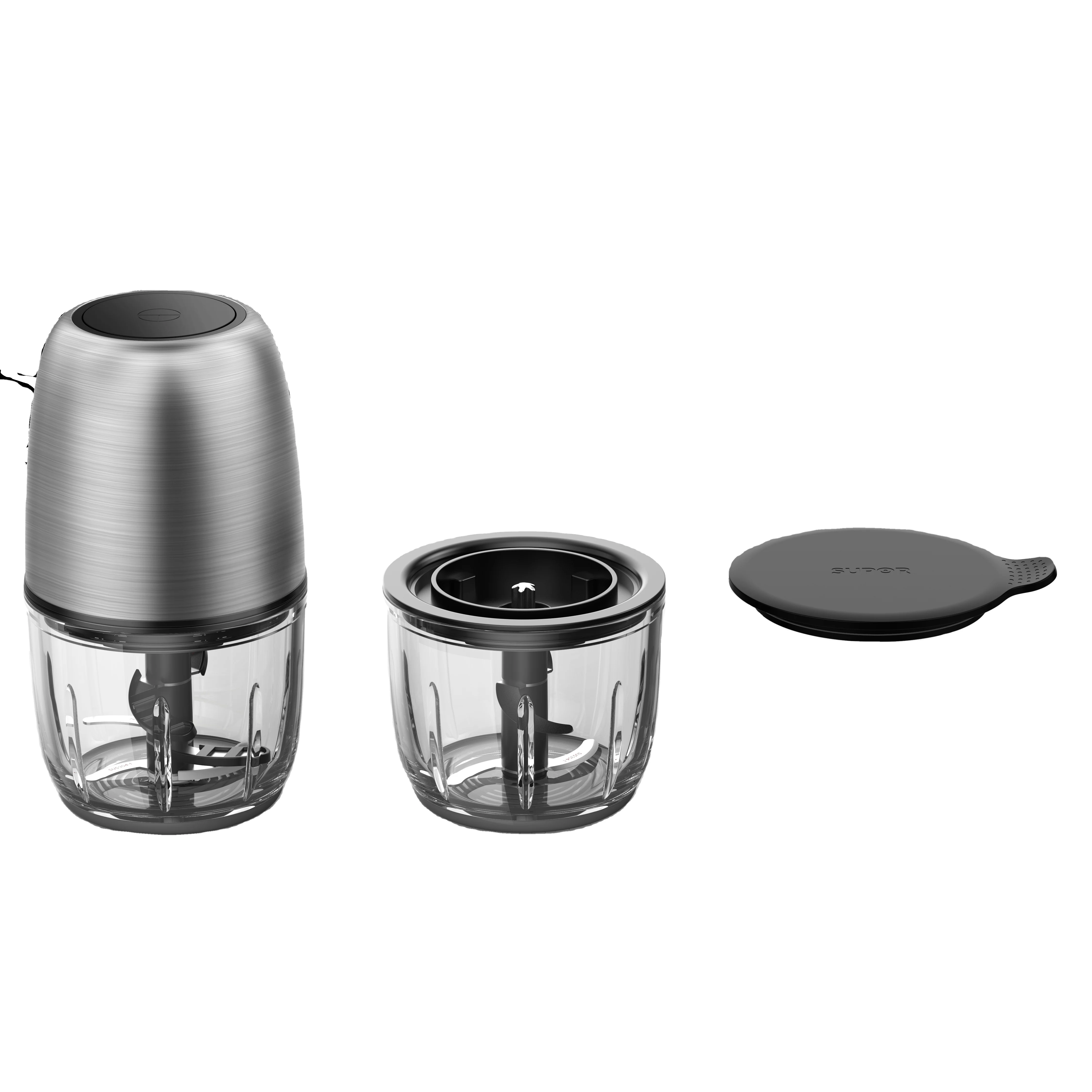 200watt Mini Baby Food Processor With 300ml Glass Bowl One Speed Mini