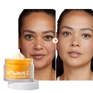 Hot Selling Organic Nourishing Face Cream Vitamin C Infused Dark Spot Remover and Whitening Moisturizer with Private Label
