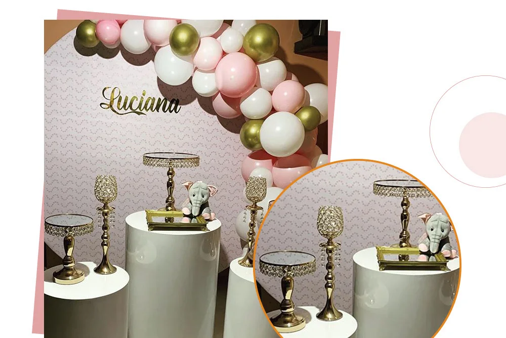 Custom Column Party White Cylinder Acrylic Plinth Wedding Display Stand ...