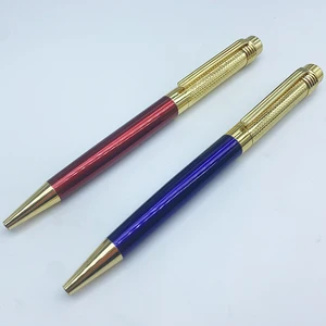 Factory Supplies High Quality Gold Metal Ball Pen with Custom Logo Office Supplies  Promotion  Gift Twist Metal Ballpoint Pen