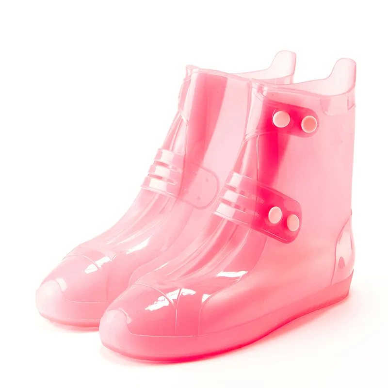 A Kids Silicone Rain folding rubber rain boots Woven Men Rubber Waterproof Overshoe  Cover Rain Boots