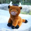 Mischievous highland cattle-27 cm-brown