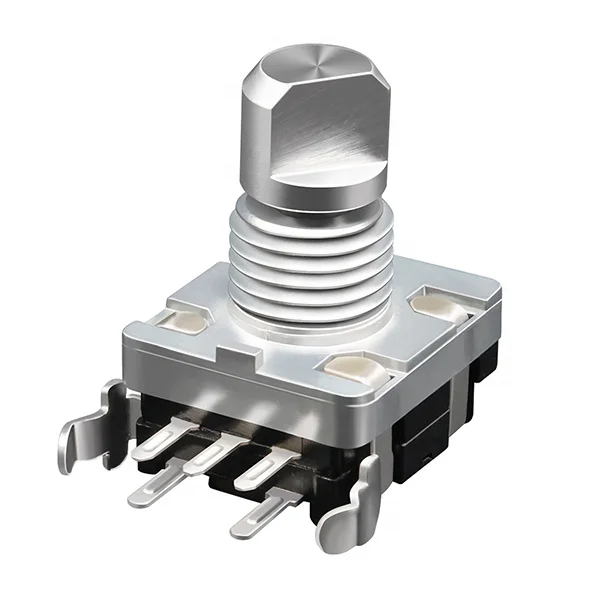 Ec11 Rotary Encoder Switch 0.5mm/1.5mm Push Button 16 Pulse Encoder Switch 16 Detent Ec11spring Rotary Encoder With Self-Locking