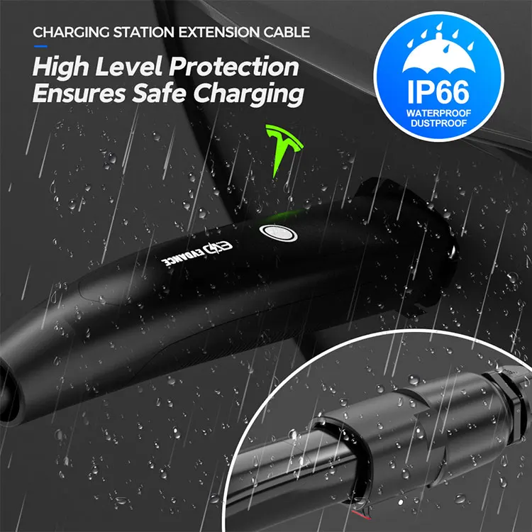 48a Fast Ac Extension Cord Charging Cable With Nacs Plug For Tesla Car Ev Charger Station Gen 2