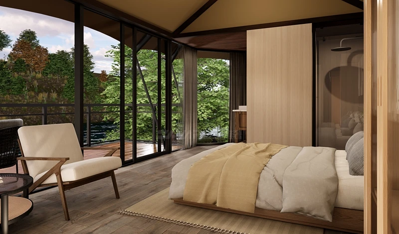 A closer look at Luxury Off-Grid Apartments With Windbreak Designs