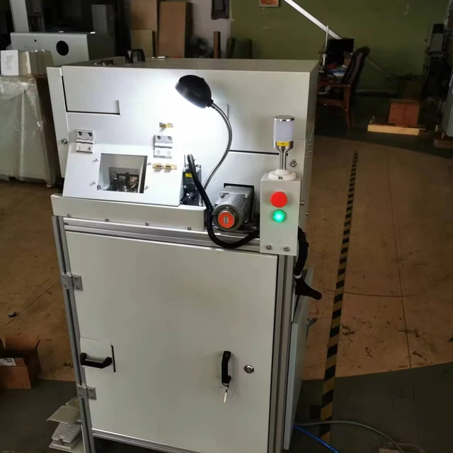 Manufacturer supply shearing machine  tail cutting of steel racket samples for lab OES analysis