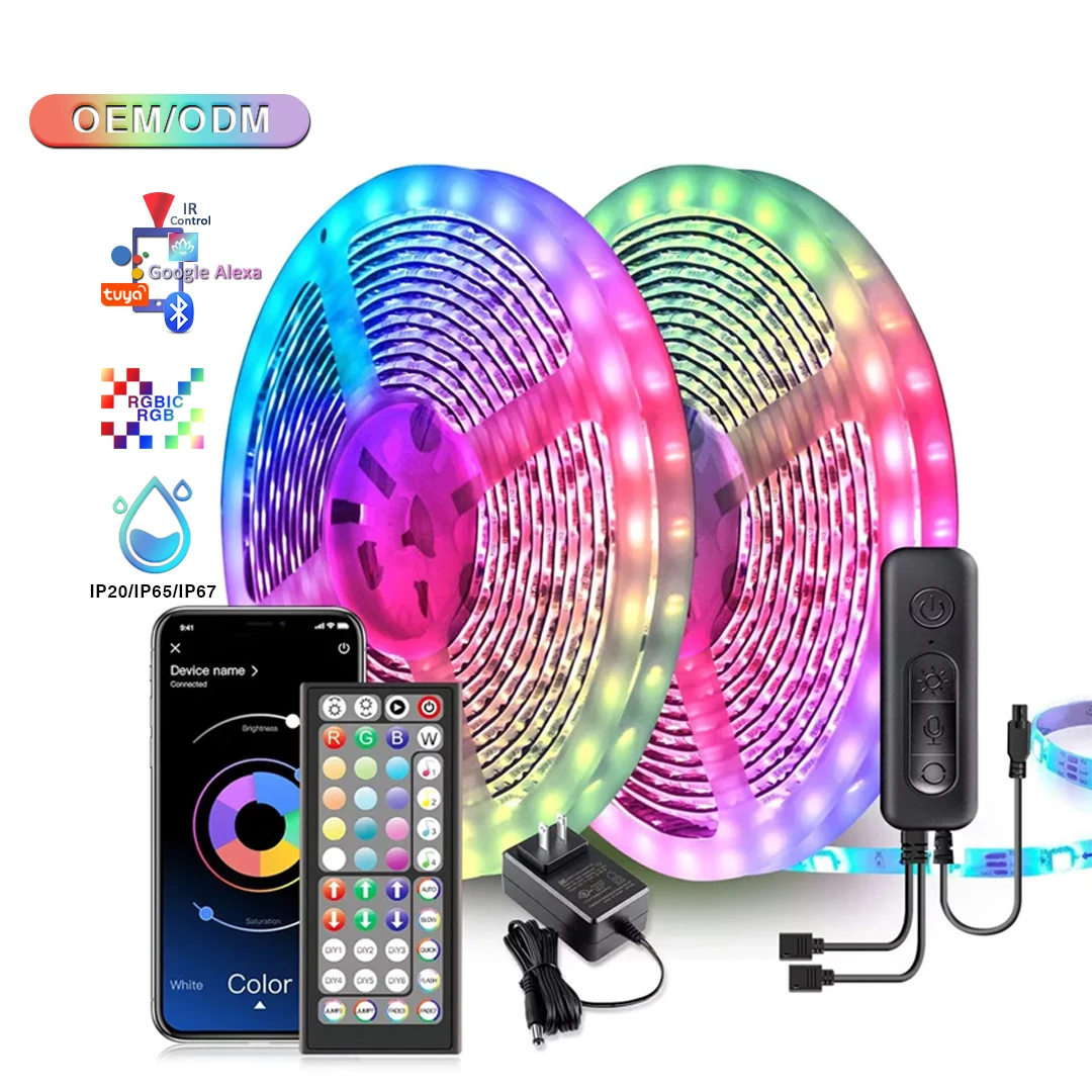 5050 Светодиодная лента 12 В 24 2835 водонепроницаемая