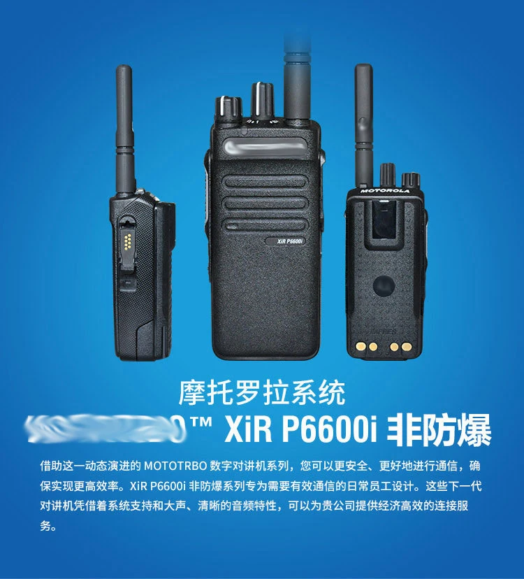 Motorola Digital Enhanced Privacy Walkie Talkie Ip Site Ip67 Xir P6600i